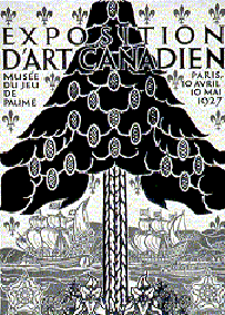 Cover - Catalogue, Exposition d'art canadien, Musée du Jeu de Paume, Paris (1927)